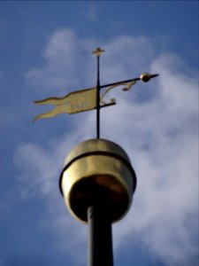 Wetterfahne auf der Kirche von Eichicht