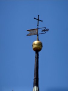 Wetterfahne auf der Kirche von Ködderitzsch