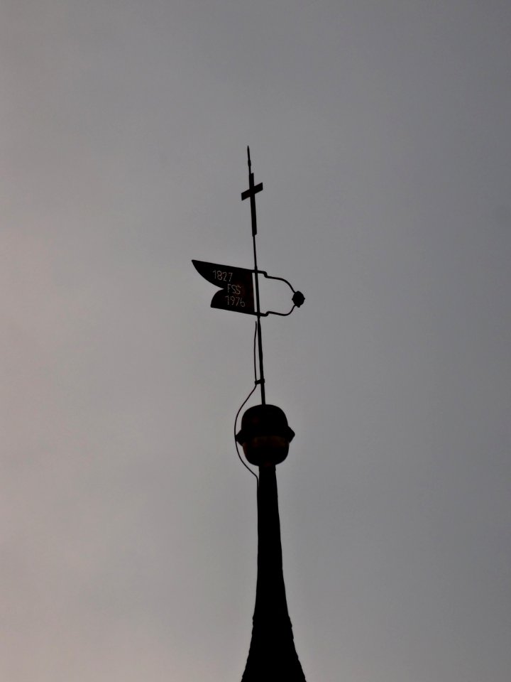 Wetterfahne auf der Kirche von Reinsfeld