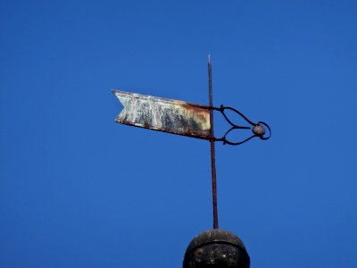 Wetterfahne auf der Kirche in Poxdorf, Thüringen