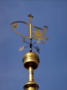 Wetterfahne auf der Kirche in Felchta