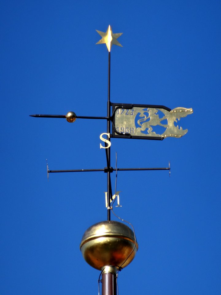 Wetterfahne auf der Kirche in Asbach (Schmalkalden)