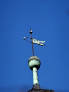 Wetterfahne auf der Kirche von Quittelsdorf