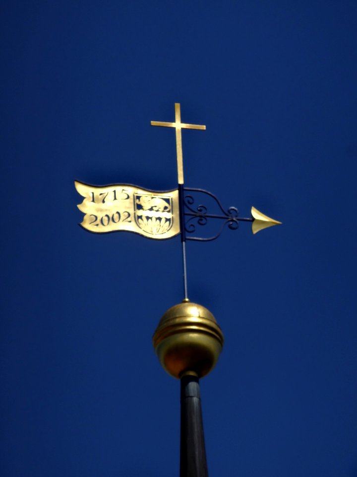 Wetterfahne auf der Kirche von Rohrbach, Landkreis Weimarer Land