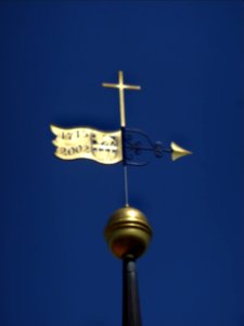Wetterfahne auf der Kirche von Rohrbach, Landkreis Weimarer Land