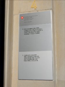 Wettbewerbskommission Eingangsschild