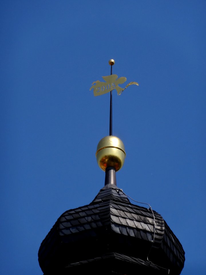 Wettefahne auf der Kirche in Lehnstedt