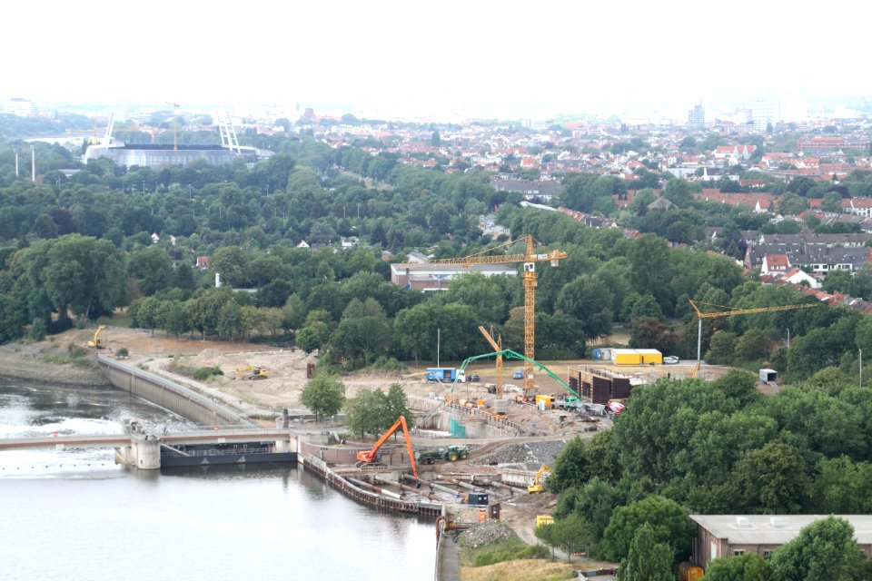 Weserkraftwerk Baustelle 5
