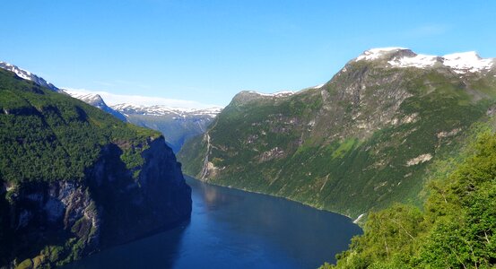 Scandinavia fjord landscape