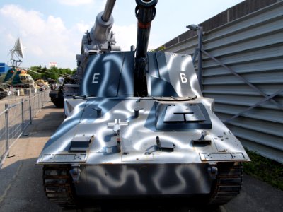 Wespe 105mm selfpropelled howitzer Replika based on a Skoda LT38 tank chassis at Sinsheim photo-1
