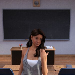 Class room woman back to school