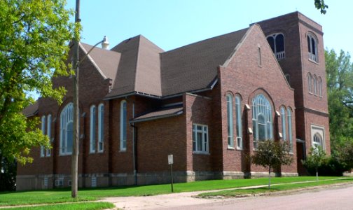 Wessington Springs Methodist church from NW 1