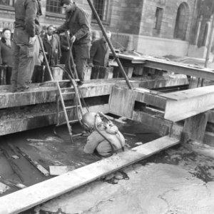 Werkzaamheden metro te Rotterdam voor stadhuis, Bestanddeelnr 916-0988