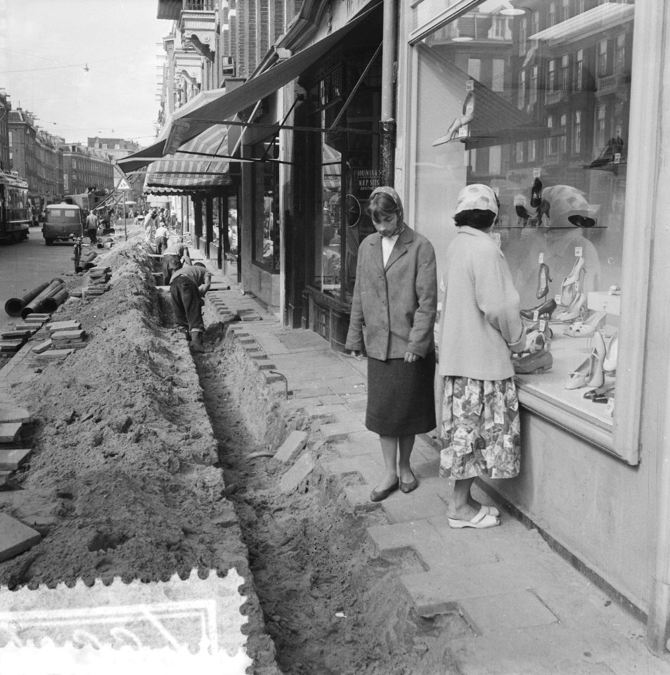 Werkzaamheden in Amsterdam, riolen enz, Bestanddeelnr 909-8339