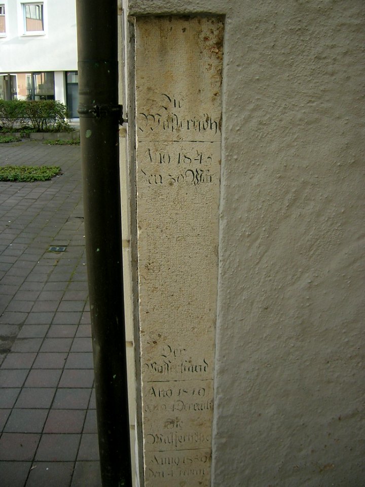 Westenstr 83 Eichstätt -Hochwassermarke