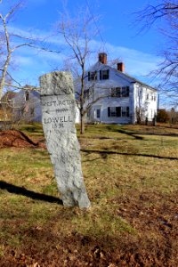 West Acton and Lowell Milestone - Stow, Massachusetts - DSC08607
