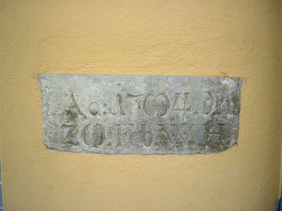 Westenstr 43 47 Eichstätt -Hochwassermarke