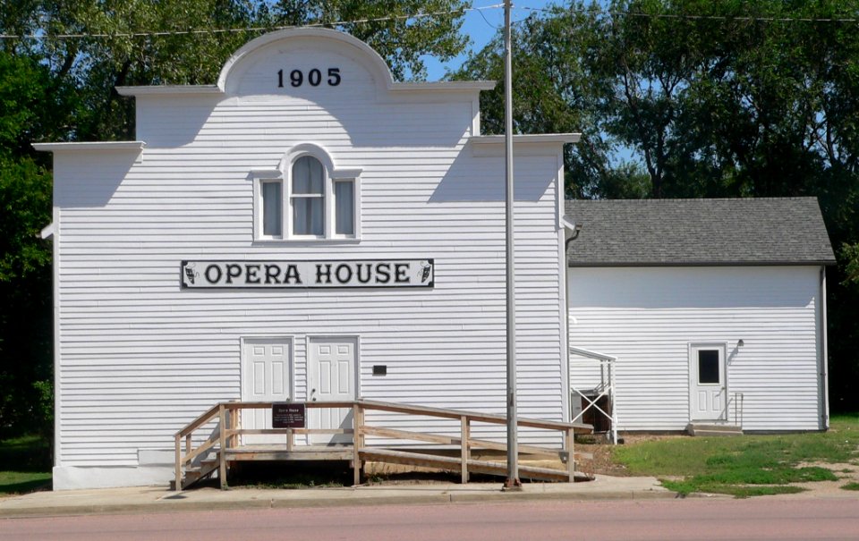 Wessington Springs opera house from W 1