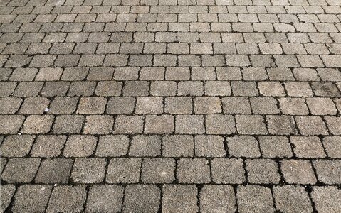 Concrete blocks paved background photo