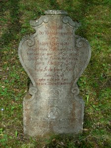 Westenfriedhof Eichstätt -Grabstein Anton Schweigerl