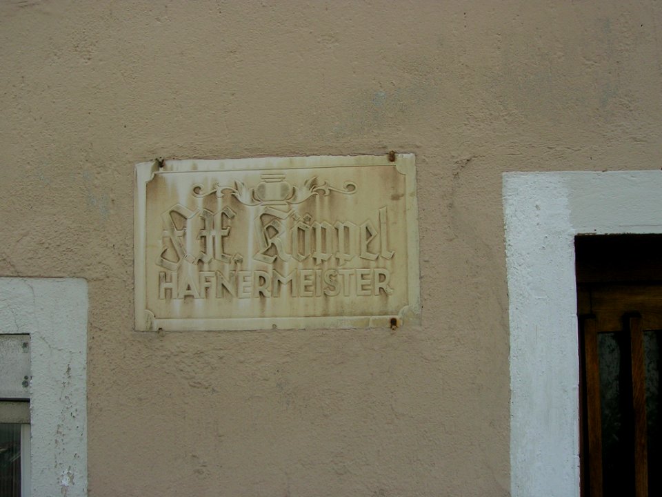 Westenstr 59 Eichstätt -Alte Handwerkertafel