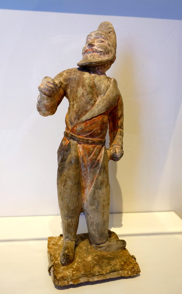 Western Asiatic groom, China, Tang dynasty, 8th century AD, painted earthenware - John and Mable Ringling Museum of Art - Sarasota, FL - DSC00677