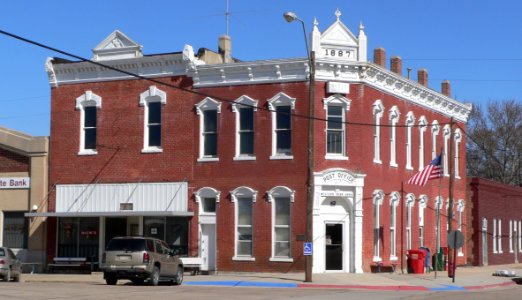 Western, Nebraska post office from SW 1