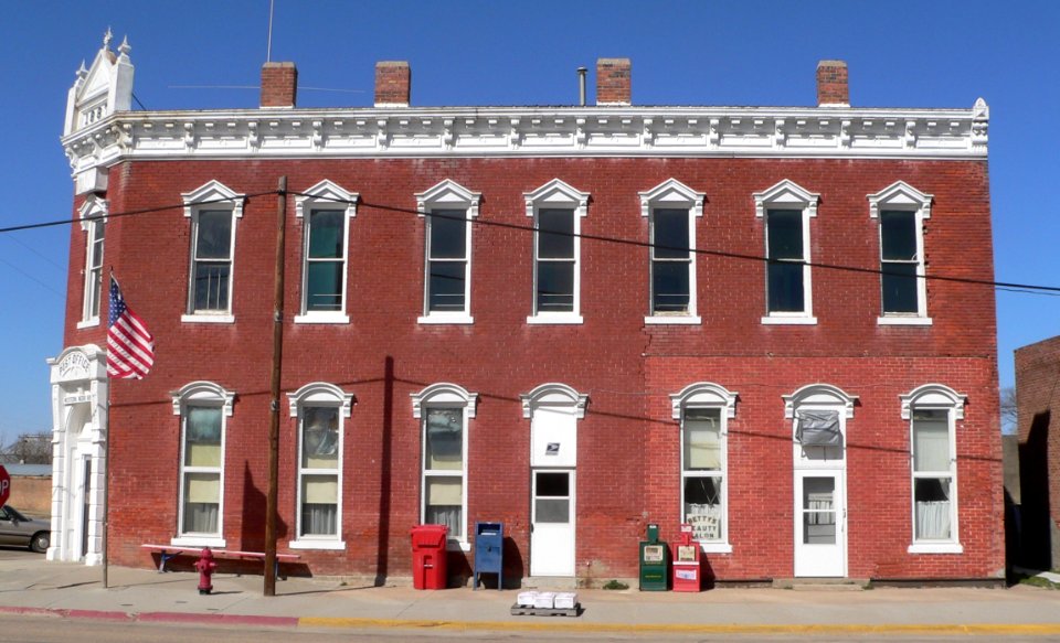 Western, Nebraska post office from S 1