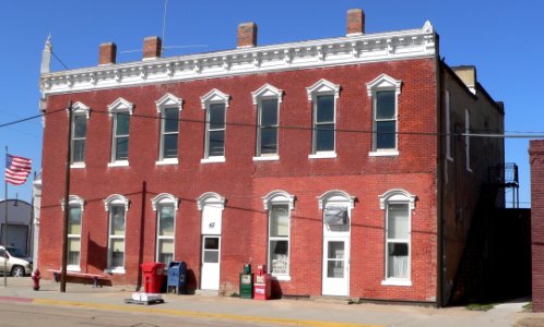 Western, Nebraska post office from SE 1