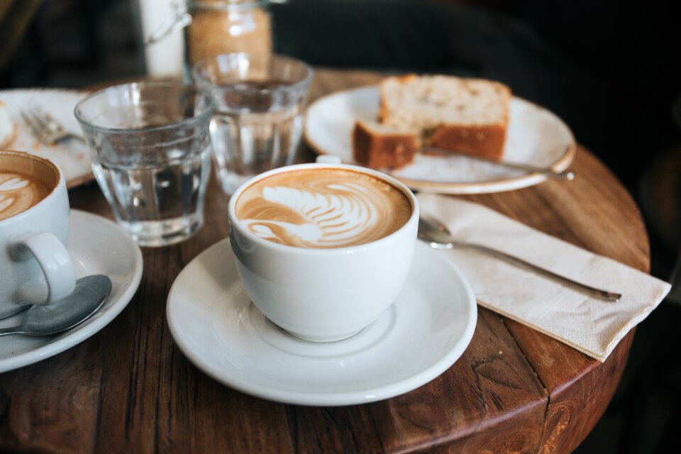 Black cafe wood