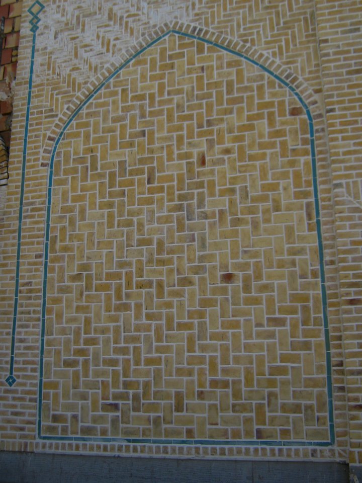 West Wall of Golshan Hawza - during rebuilding - Nishapur 4