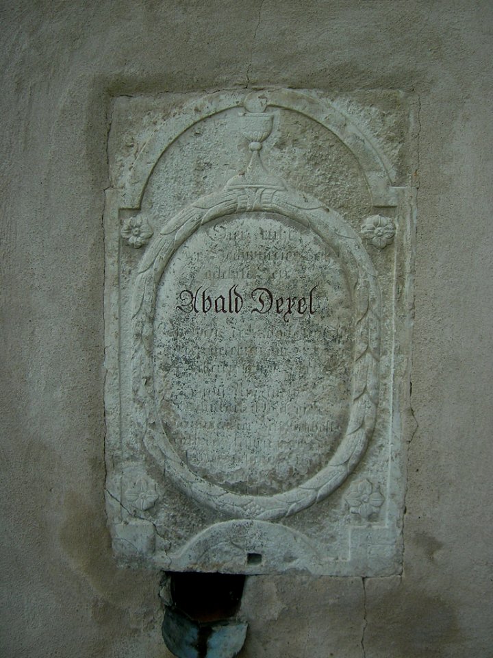 Westenfriedhof Eichstätt -Mauerepitaph Ubald Dexel