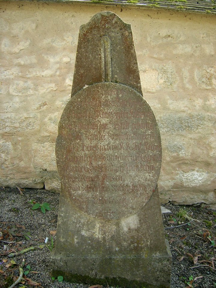 Westenfriedhof Eichstätt -Grabstein Maria Sophia Kettner
