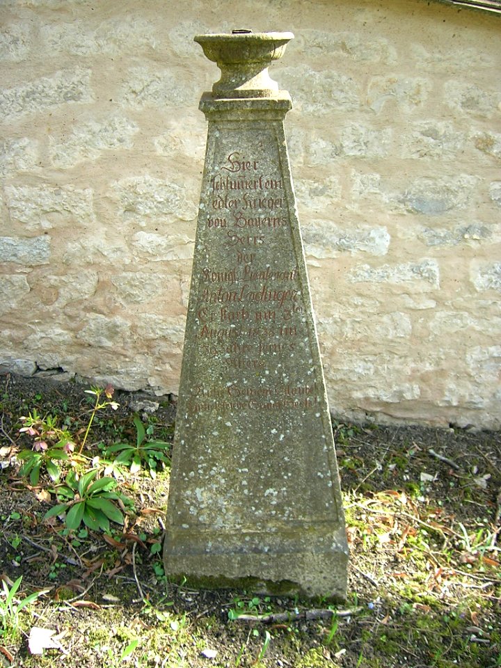 Westenfriedhof Eichstätt -Grabstein Anton Leidinger