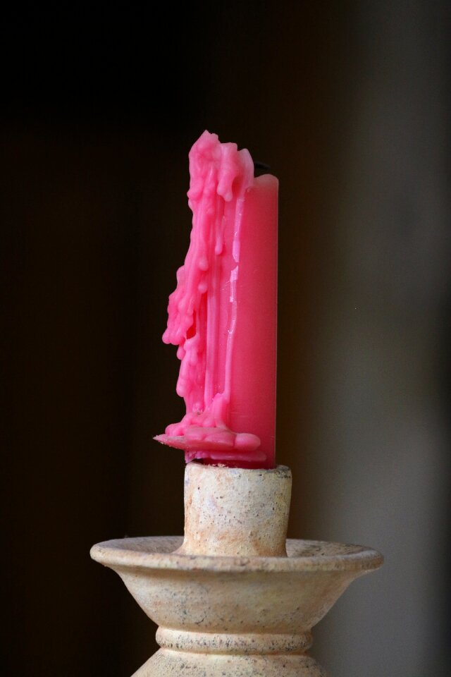Wax pink decoration