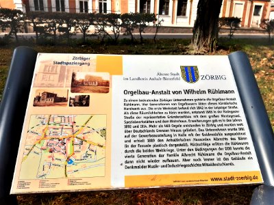 Zörbig OrgelbauanstaltRühlmann Info