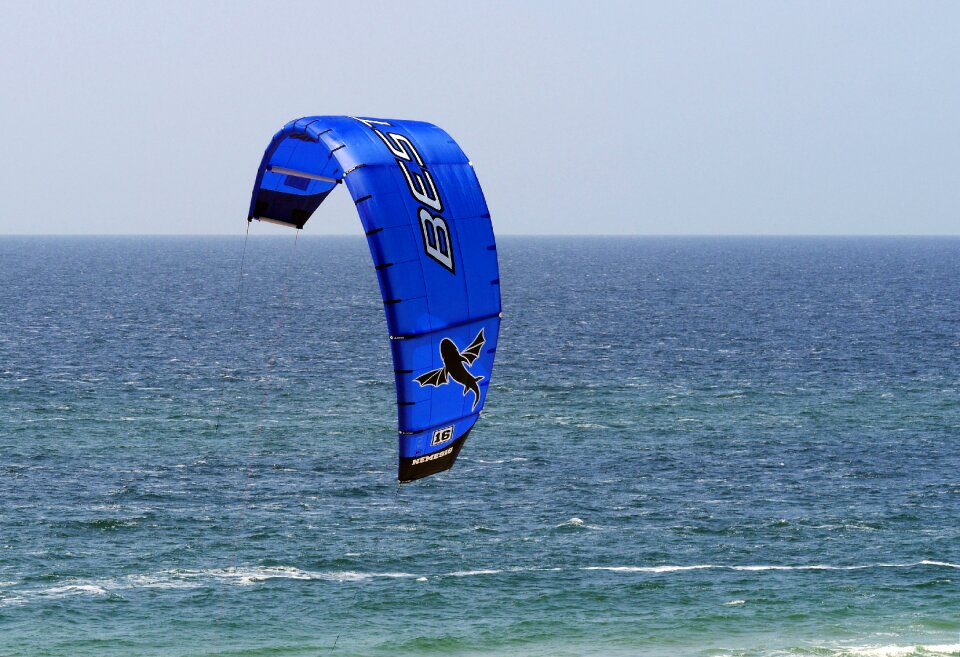Beach water sports kiting