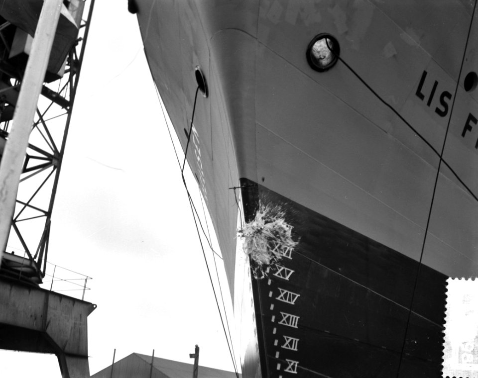 Zaanl. Scheepbouw Maatschappij tewaterlating Lis Frellsen, Bestanddeelnr 913-5798