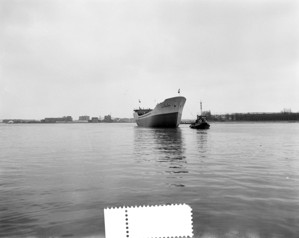 Zaanl. Scheepbouw Maatschappij tewaterlating Lis Frellsen, Bestanddeelnr 913-5787