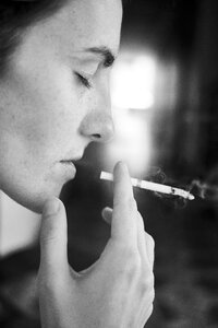 Portrait photography nicotine photo