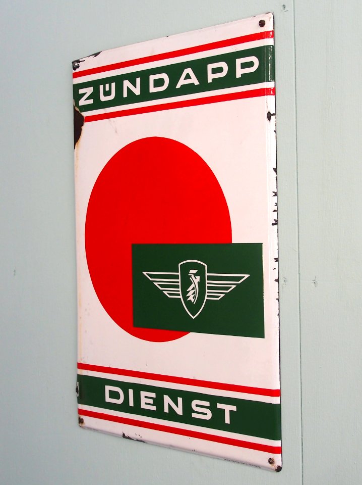 Zündapp Dienst, enamel advertising sign pic2