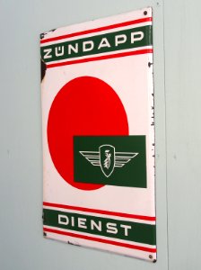 Zündapp Dienst, enamel advertising sign pic2