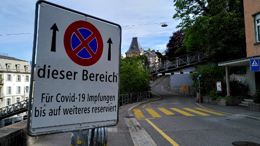 Zürich Covid-19 Impfungen Halteverbot