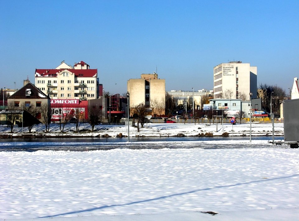 Zabudowa przy ul Jagiellońskiej zza Brdy 03-2013