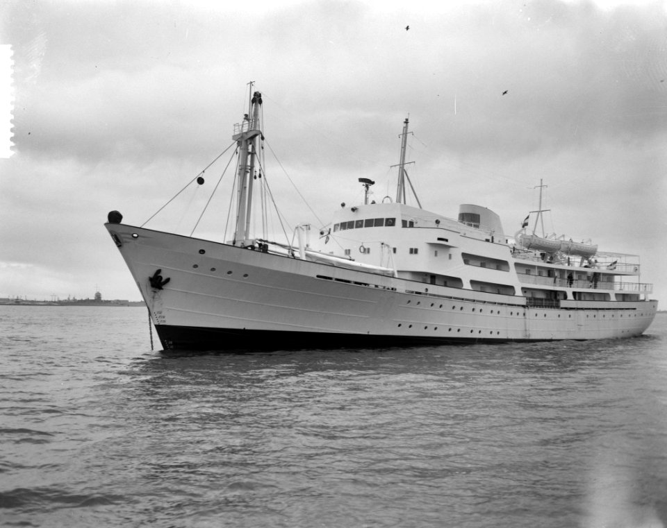 Zaandlandse proefvaart ms Aida III(br -) Datum - 22 december 1961(br -, Bestanddeelnr 913-3278