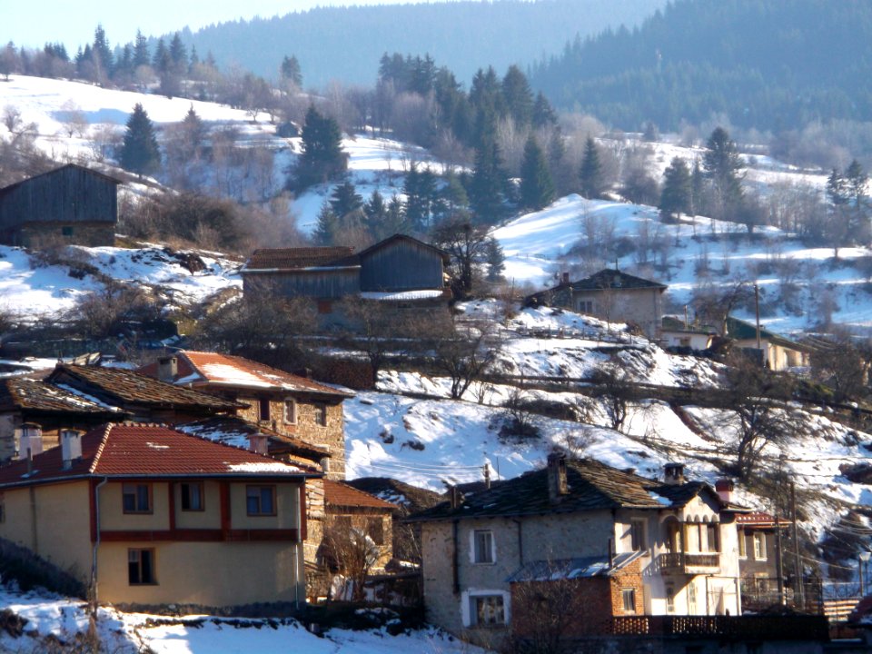Zabardo old bulgarian rodopian houses