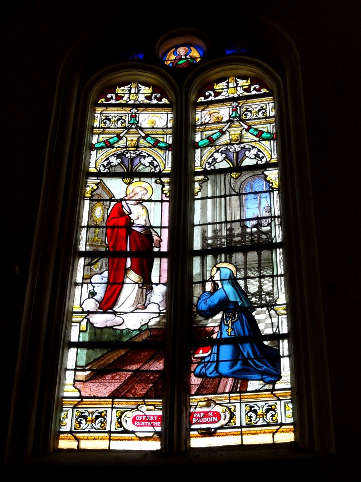Ypreville-Biville (Seine-Mar.) église d'Ypreville, vitrail 07