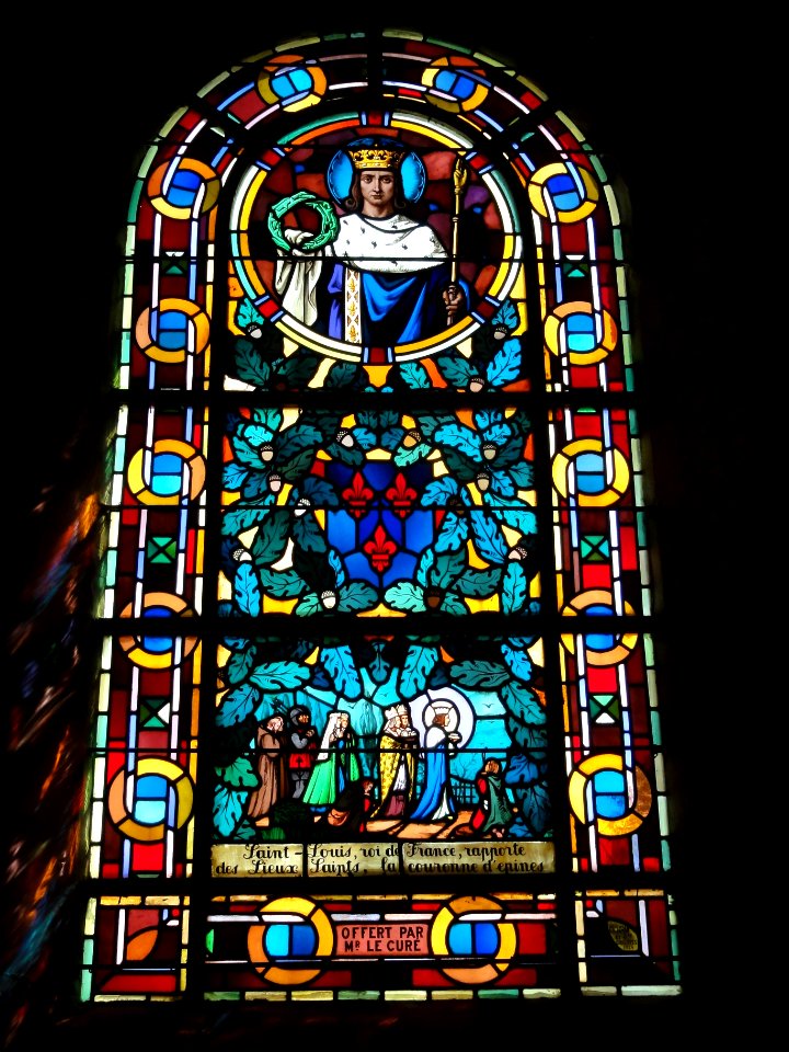 Ypreville-Biville (Seine-Mar.) église d'Ypreville, vitrail 08