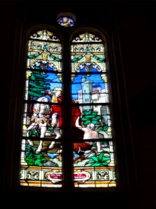 Ypreville-Biville (Seine-Mar.) église d'Ypreville, vitrail 05