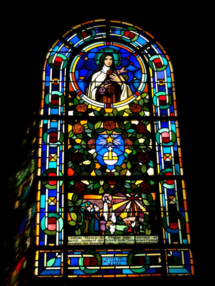 Ypreville-Biville (Seine-Mar.) église d'Ypreville, vitrail 09